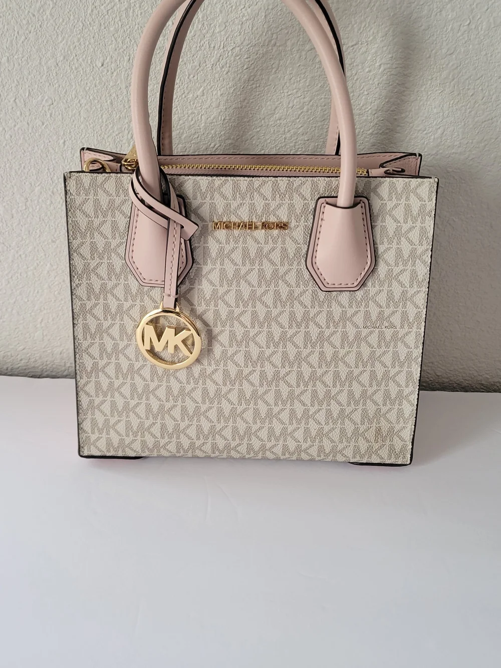 Michael Kors Pink and Vanilla Signature Tote